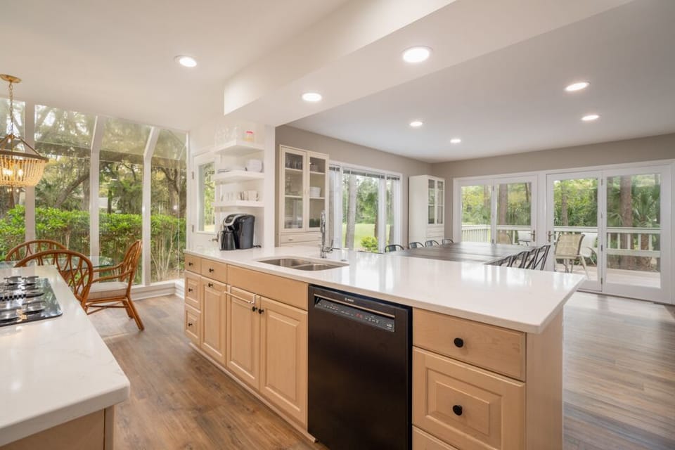 Kitchen View to Dining Room