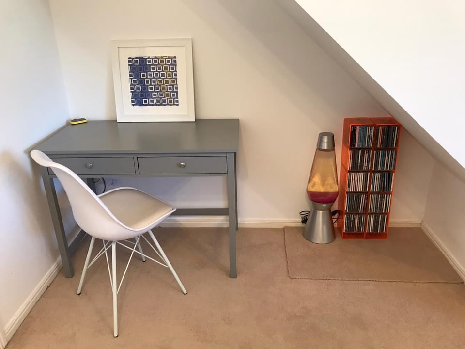 Small desk if you must work during your holidays