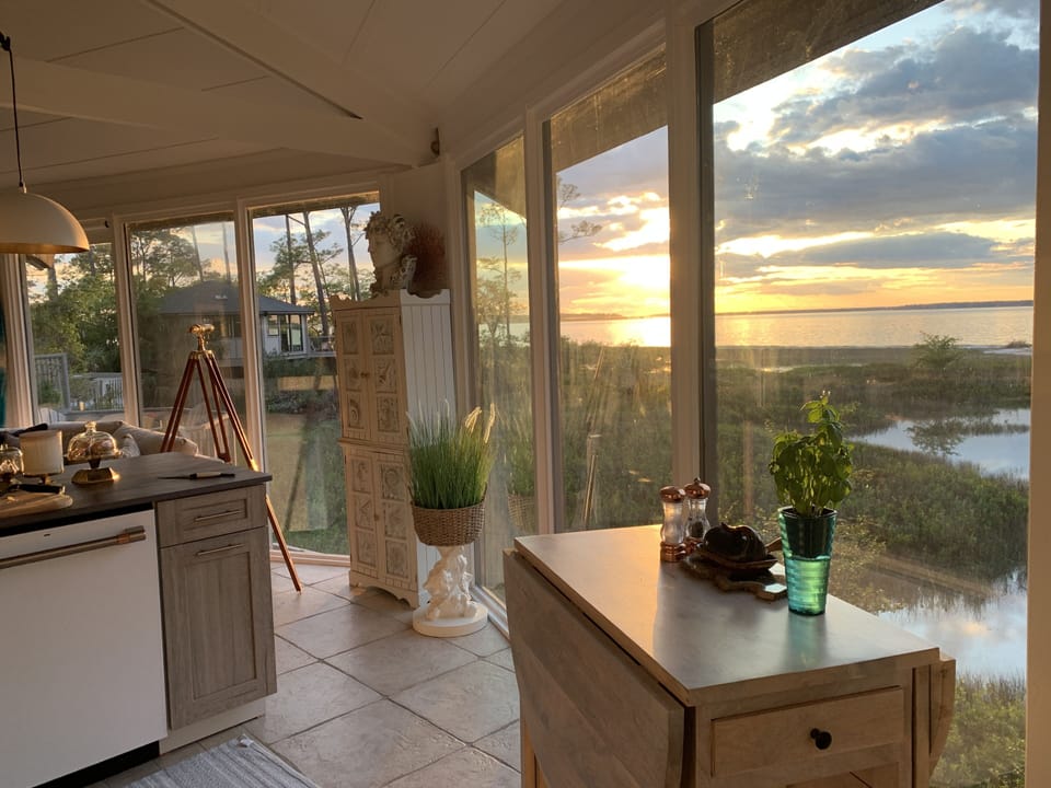 Sunset from the kitchen