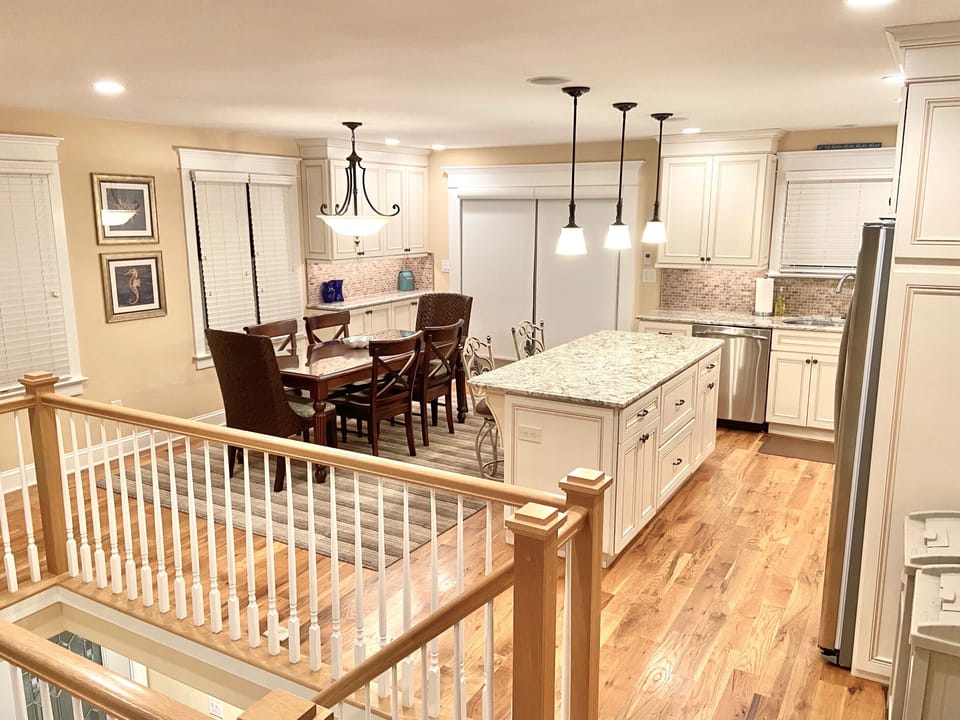 High end luxury kitchen with island seating