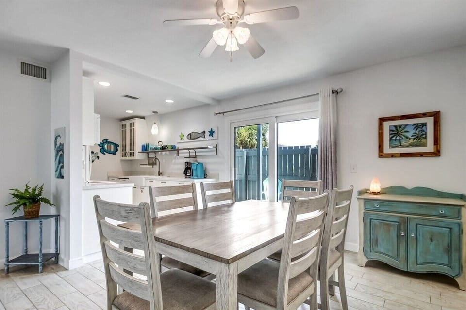Dining Area with Seating for Six and Patio Access