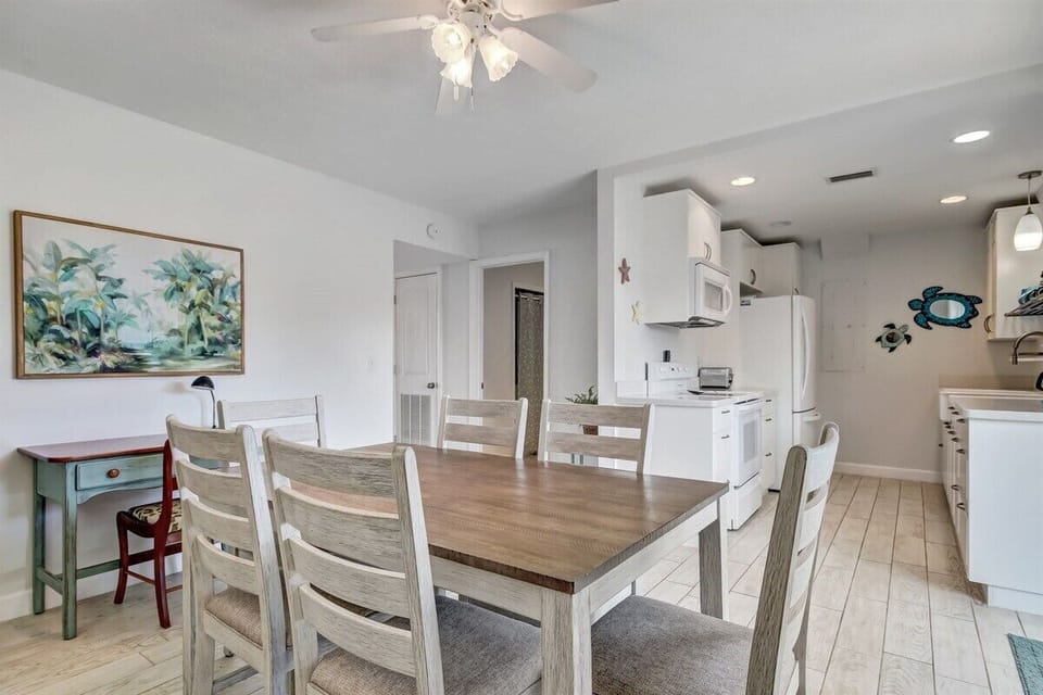Dining and Kitchen Area with Small Desk