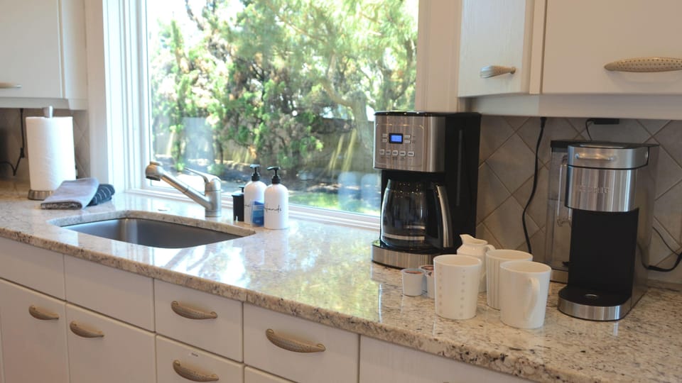 Guests will be provided with coffee pods, creamer, and sugar upon arrival