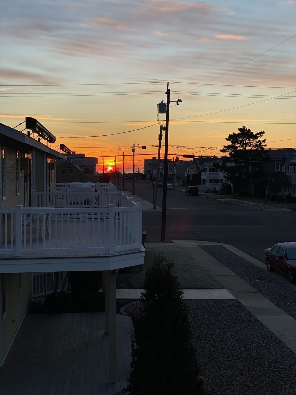 Sunrise from 2nd floor deck 