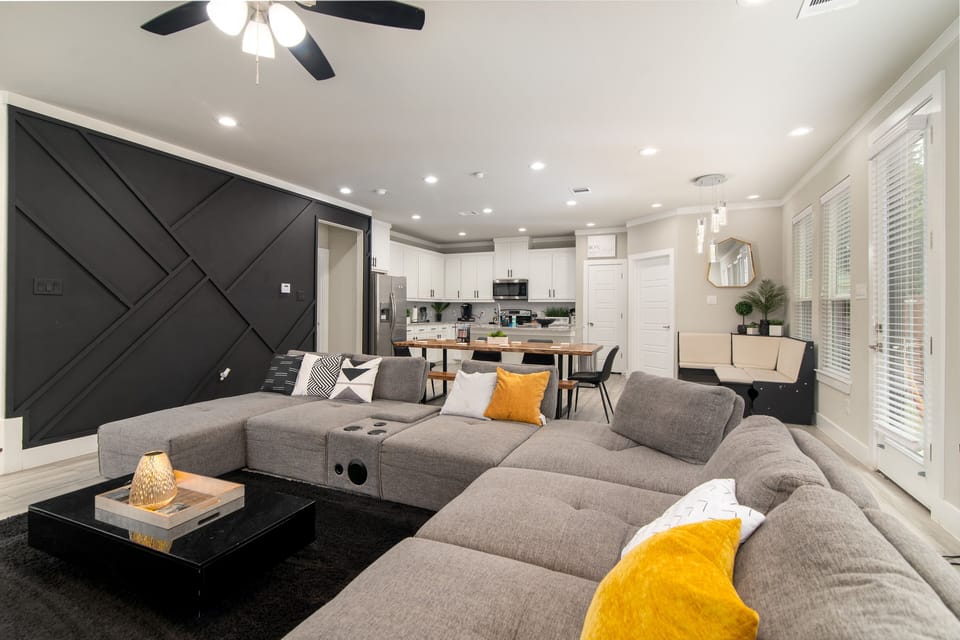 Big sectional perfect to host your next game day watch party! 