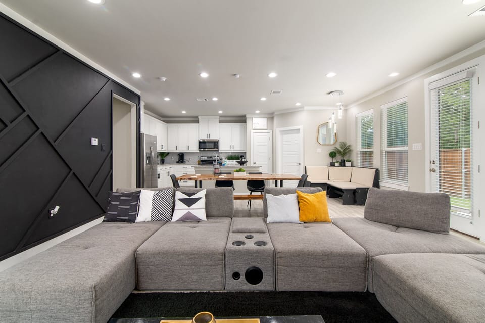 Big sectional perfect to host your next game day watch party! 