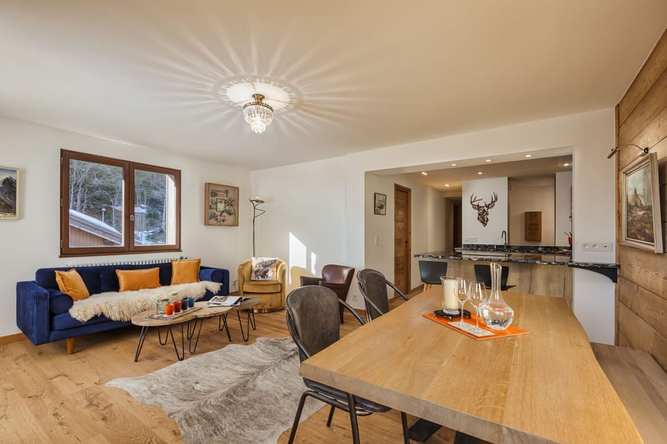 Dining and living area