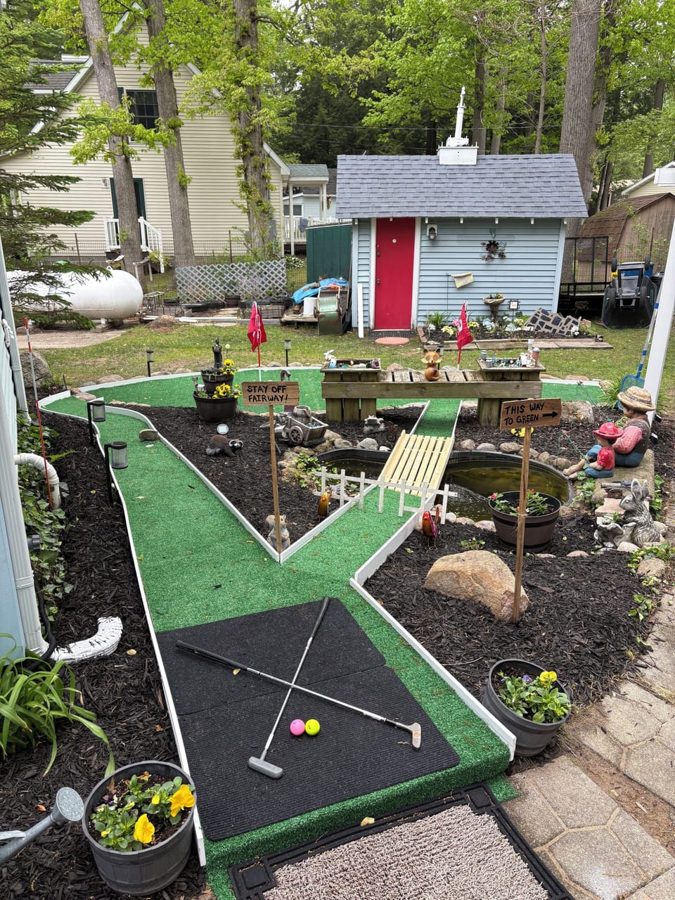 Recent Addition-MINI GOLF located next to the Tiki Hut. Fun for kids AND Adults!