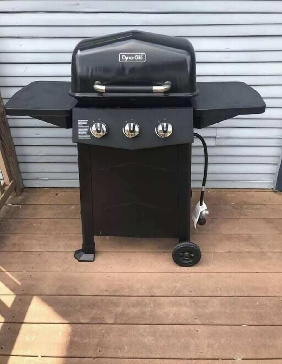 Grill along with grilling utensils and cleaner (propane not provided) available for your use