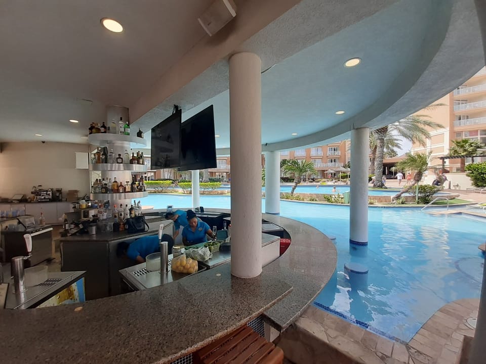 The pool bar in the DIvi Phoenix