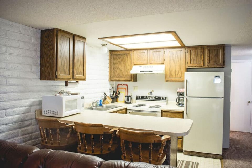 Open kitchen for cooking