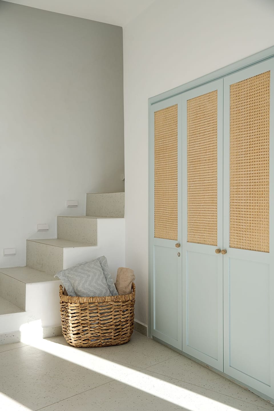 Staircase to the Master bedroom and closet