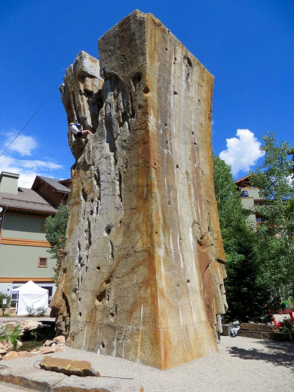 Test your rock climbing skills in center village - 5 minute walk from the condo.