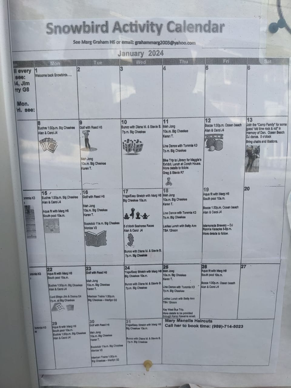 Kawama Snowbirds are VERY Organized