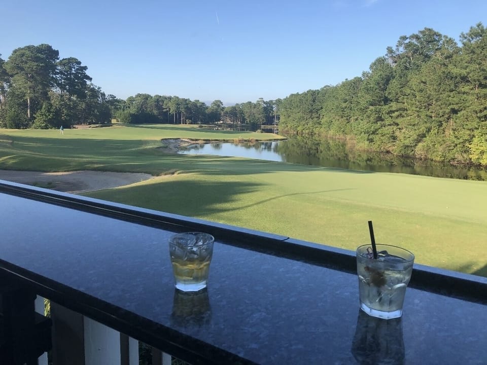 View from the True Blue Clubhouse that is open to the public!