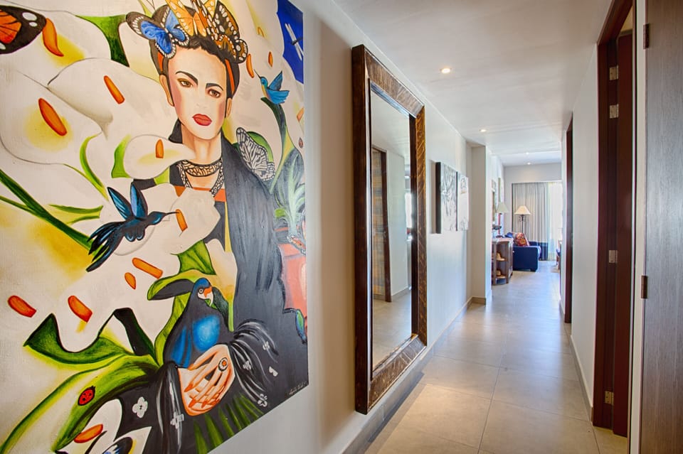 Mexican themed artwork throughout