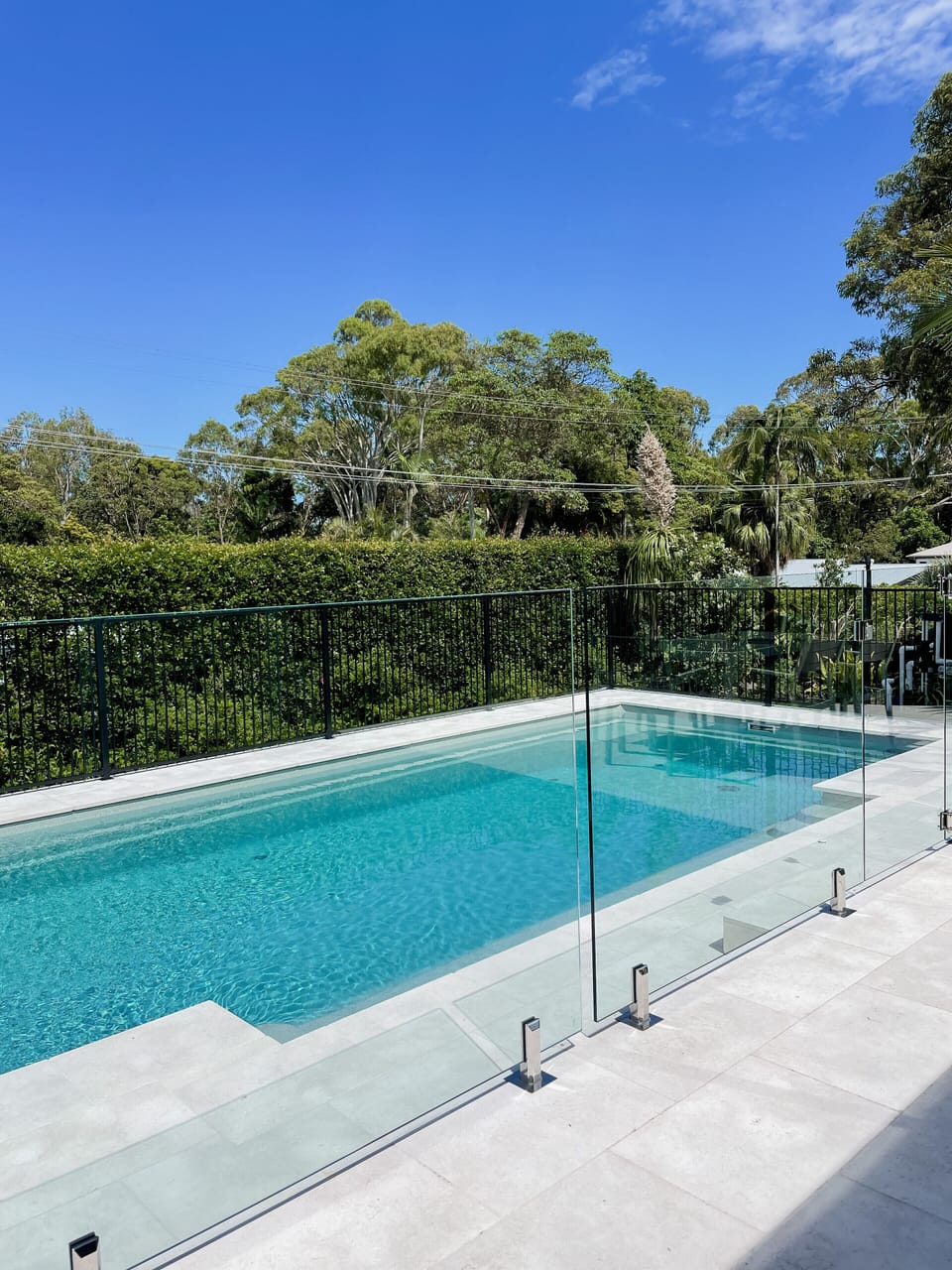 Large sparkling mineral pool
