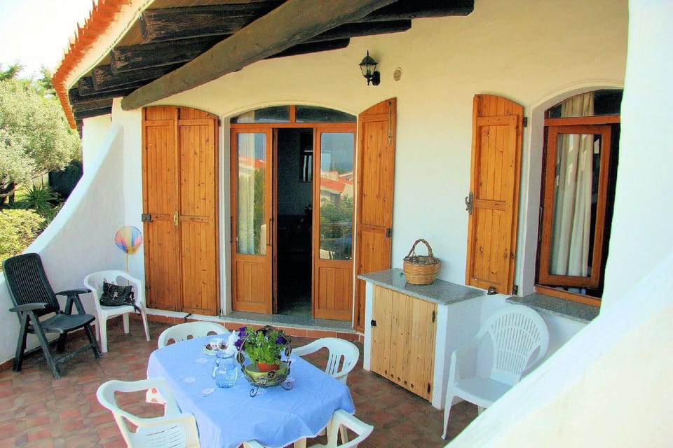 Terrace. Example - terrace with bbq