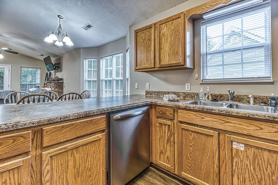 Even a dishwasher, so you have more time enjoying the mountains