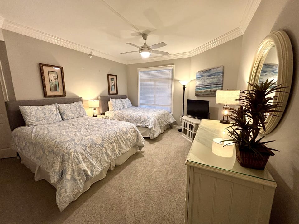 Guest Bedroom with Two Queen Beds at 1302 SeaCrest