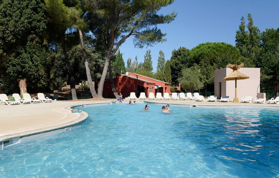 Get some sun in the outdoor pool.
