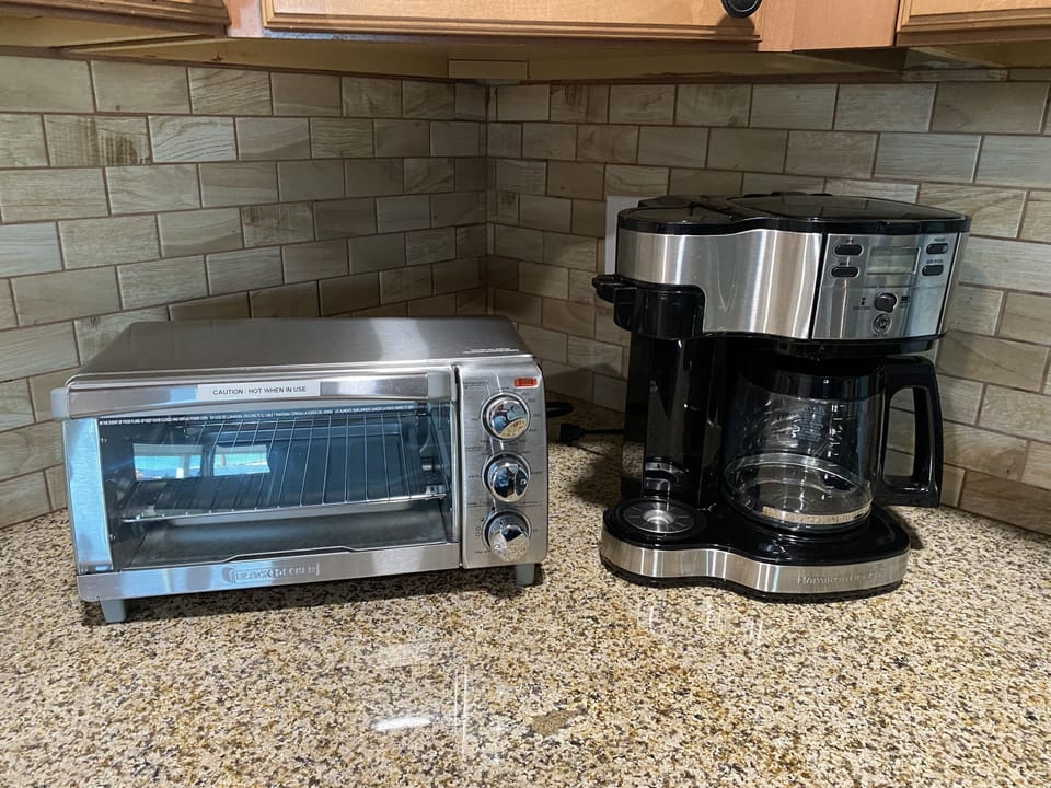 Coffee Maker and Toaster Oven