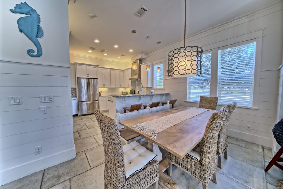 DINING TABLE AND BAR WILL SEAT 12 