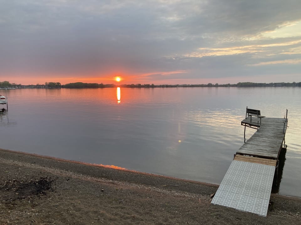 Sunset view by dock (no filter 🙂)