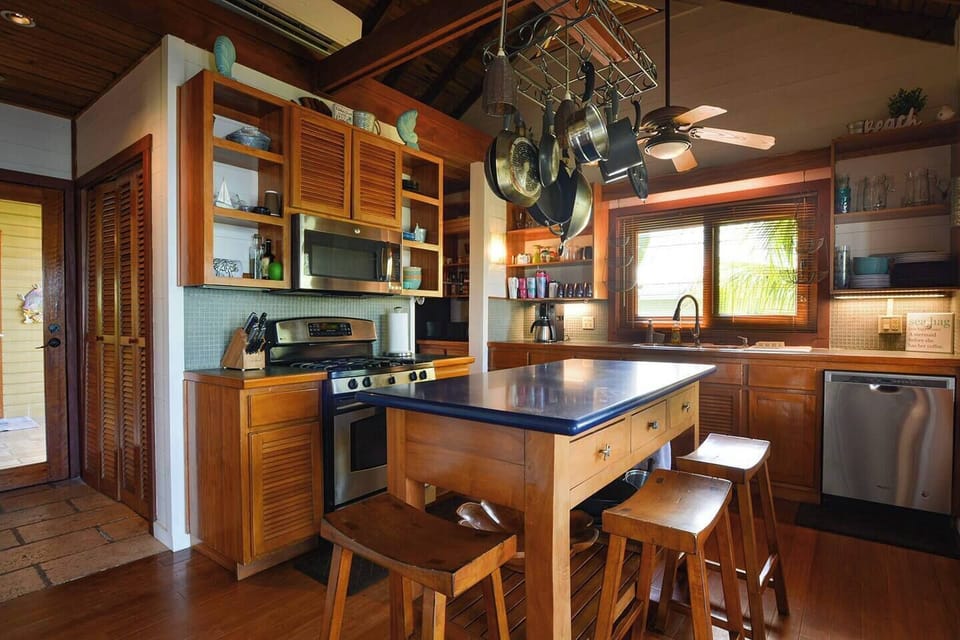 Full kitchen with large walk in pantry, wine fridge and laundry.