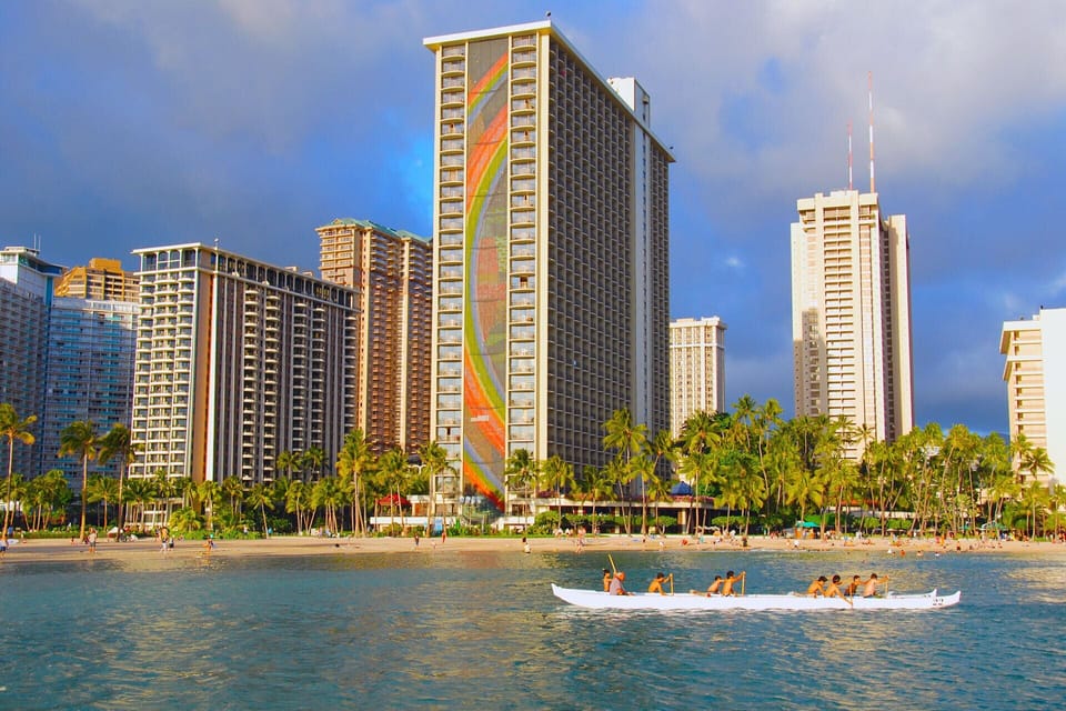 Come explore Hawaii at this luxury Hilton property, directly on Waikiki Beach.