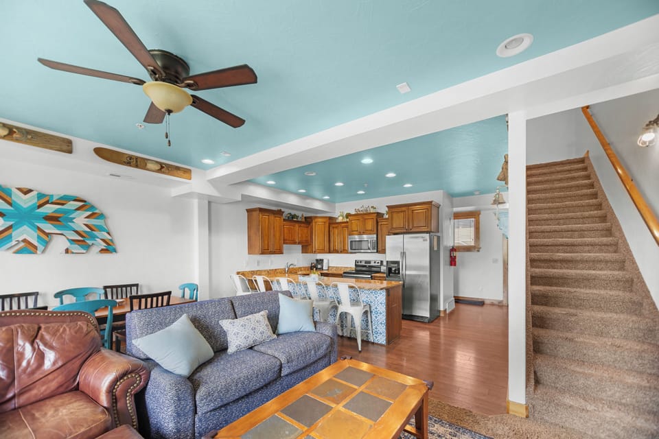 Living Room, Dining Room, and Kitchen