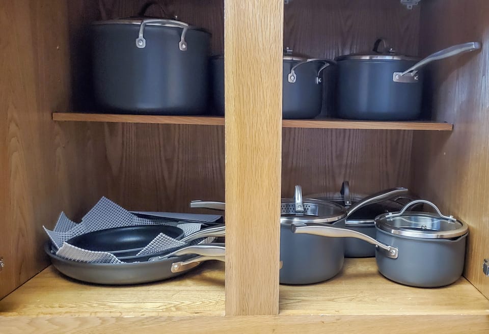 All the kitchen essentials needed for cooking meals