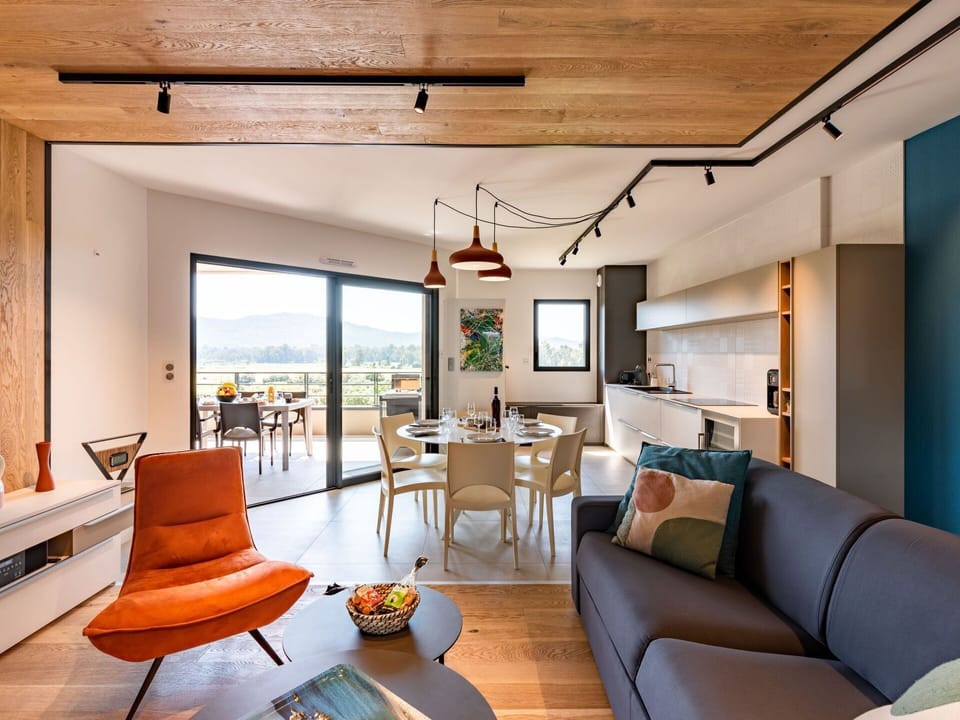 Sky, Table, Furniture, Daytime, Property, Plant, Mountain, Azure, Chair, Nature