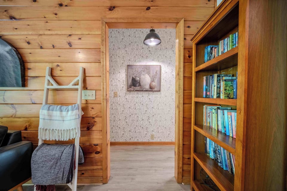Entry way to the two king bedrooms on the main floor from the living room