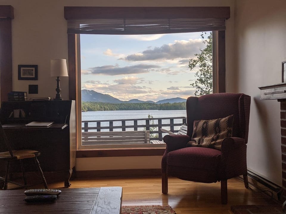 Perfect picture windows, as seen from a couch in the Living Room