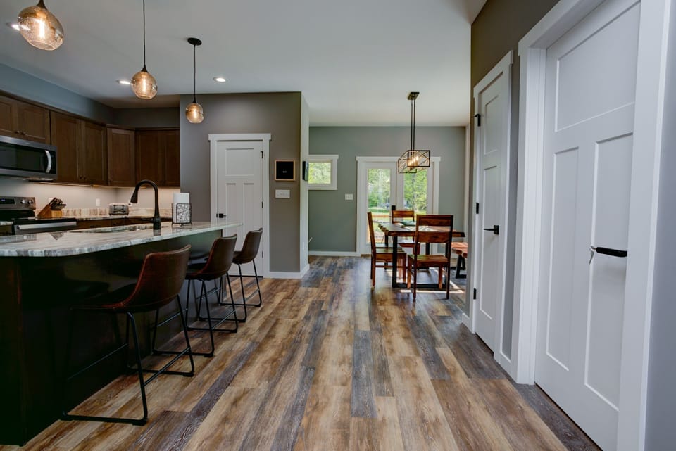 A living spaces feature local artwork