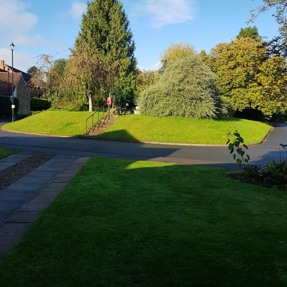 View from front door onto village green