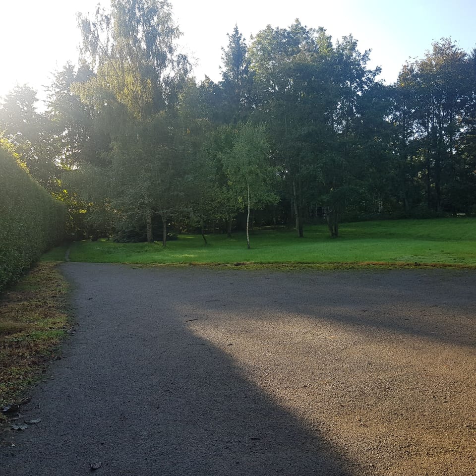 Route into Crambeck woods from the village