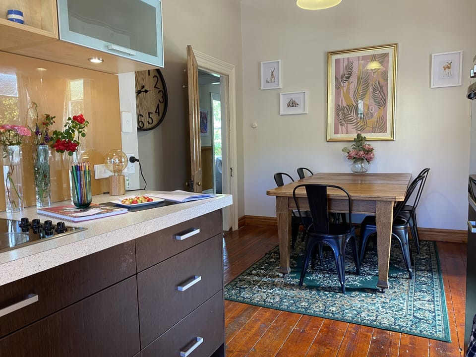 Dining space - seating for 8 people  provided. 