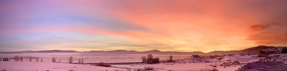 View from deck in morning