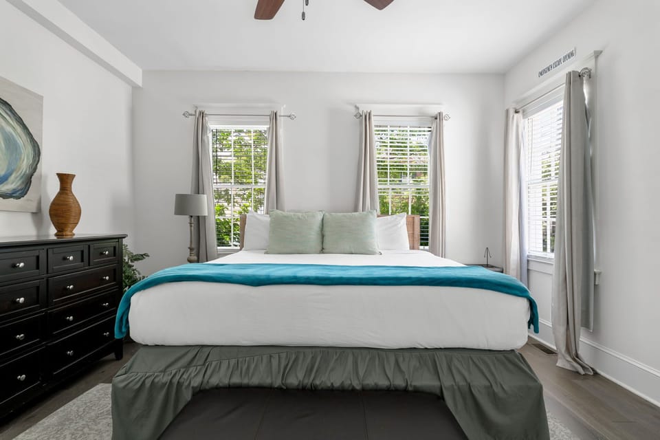 Spacious bedrooms to stretch out after a day of exploring.