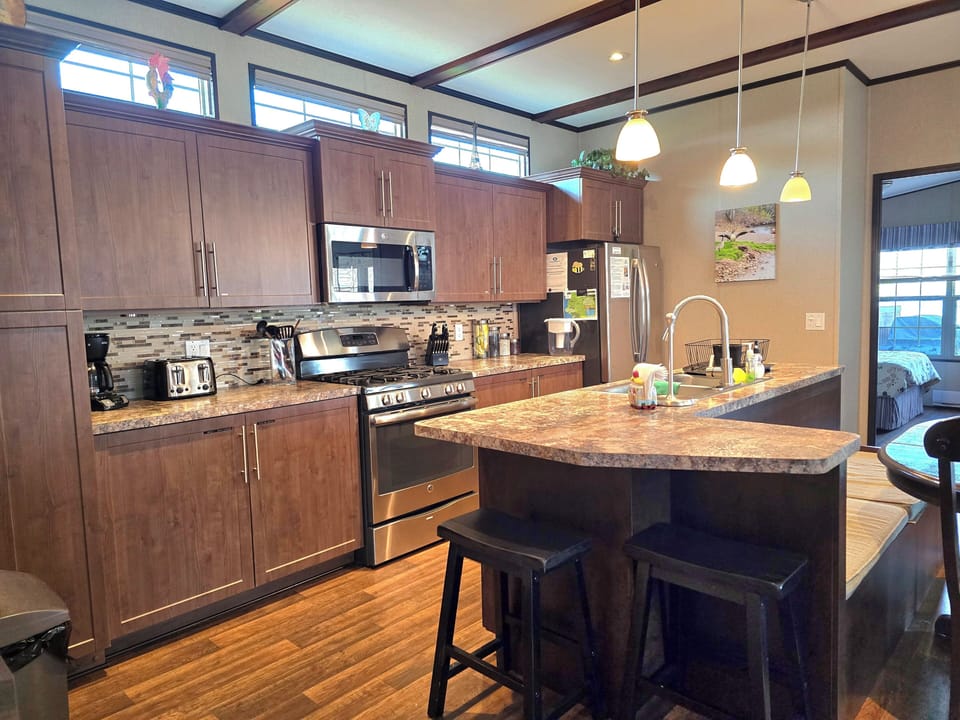 Open Concept Kitchen with Breakfast Bar & Dry Bar + Huge Pantry!!