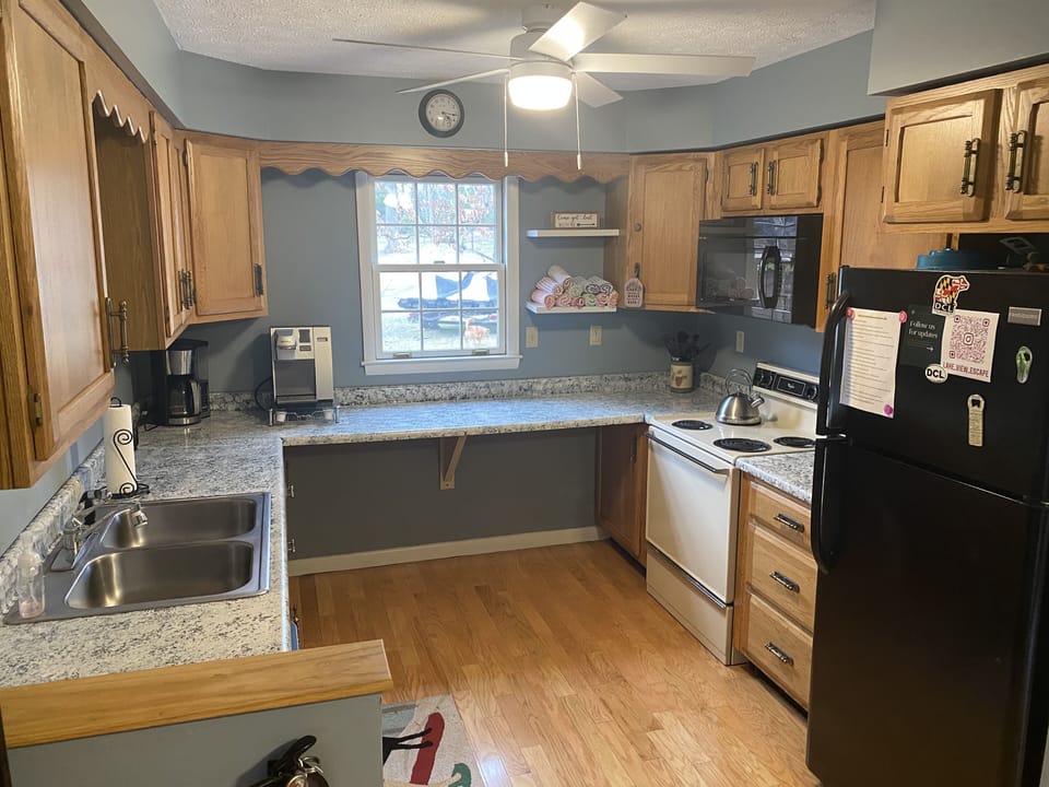 Fully stocked kitchen 
