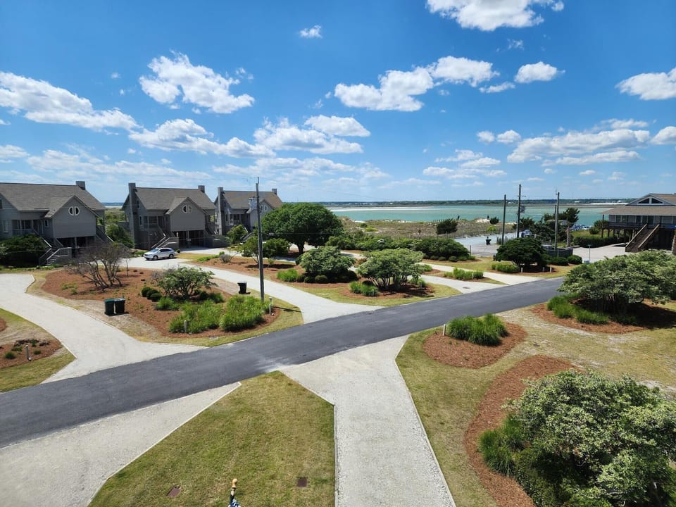 View of Topsail Sound from the Master Bedroom window.  Just a minute away