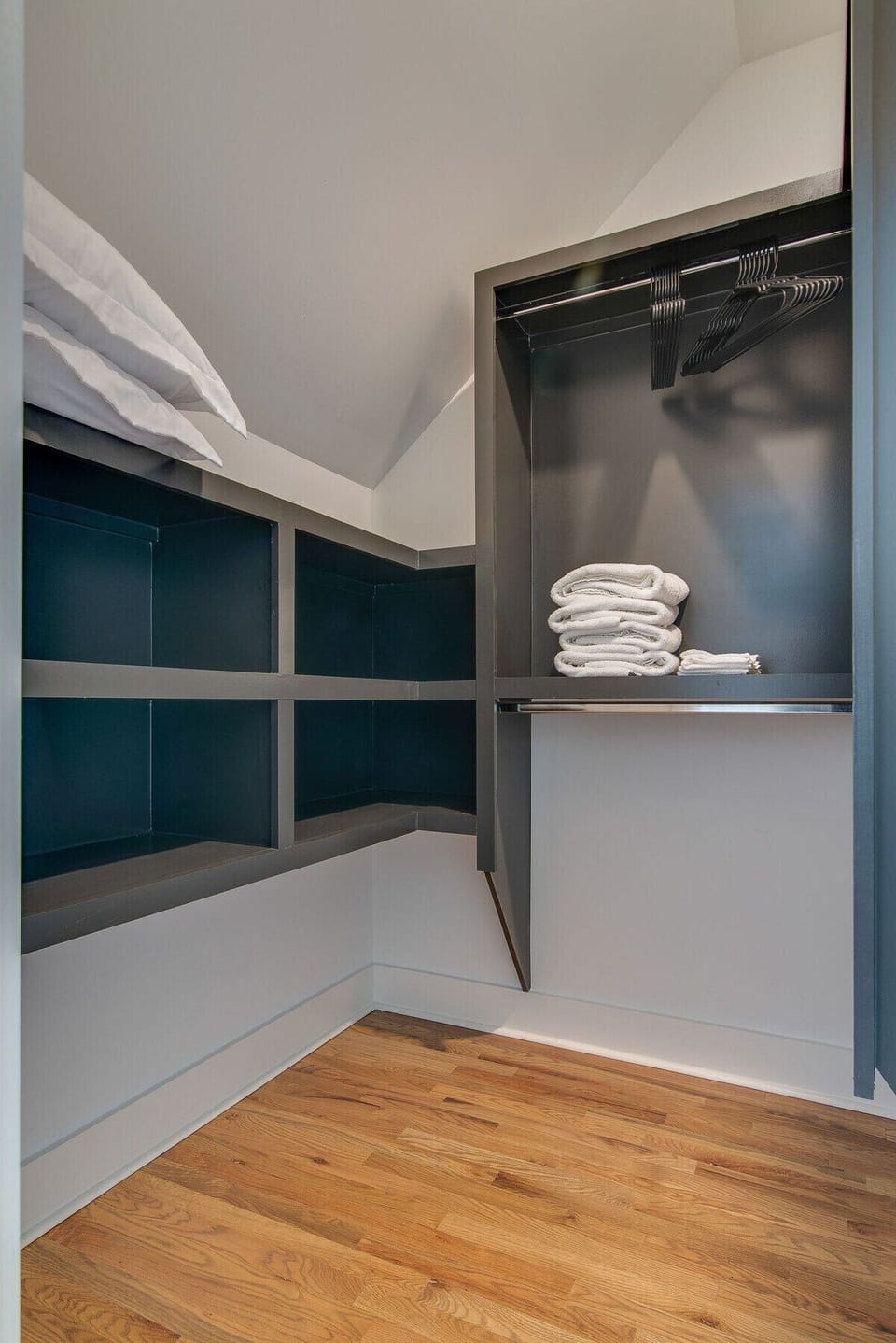 Experience ample storage with the expansive walk-in closet in our guest bedroom.