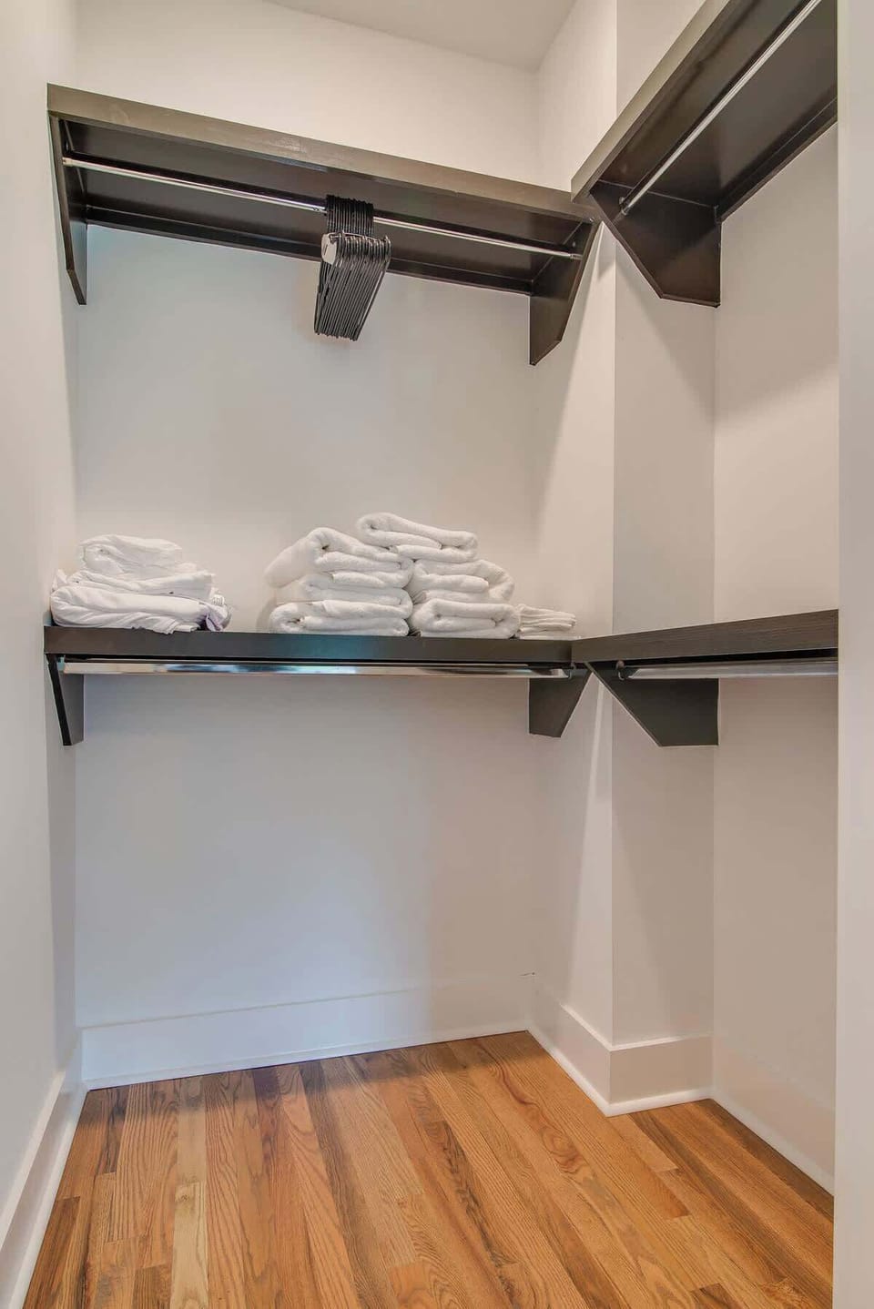 Plenty of space to unpack, organize, and settle in—this walk-in closet makes both short and extended stays feel effortless.