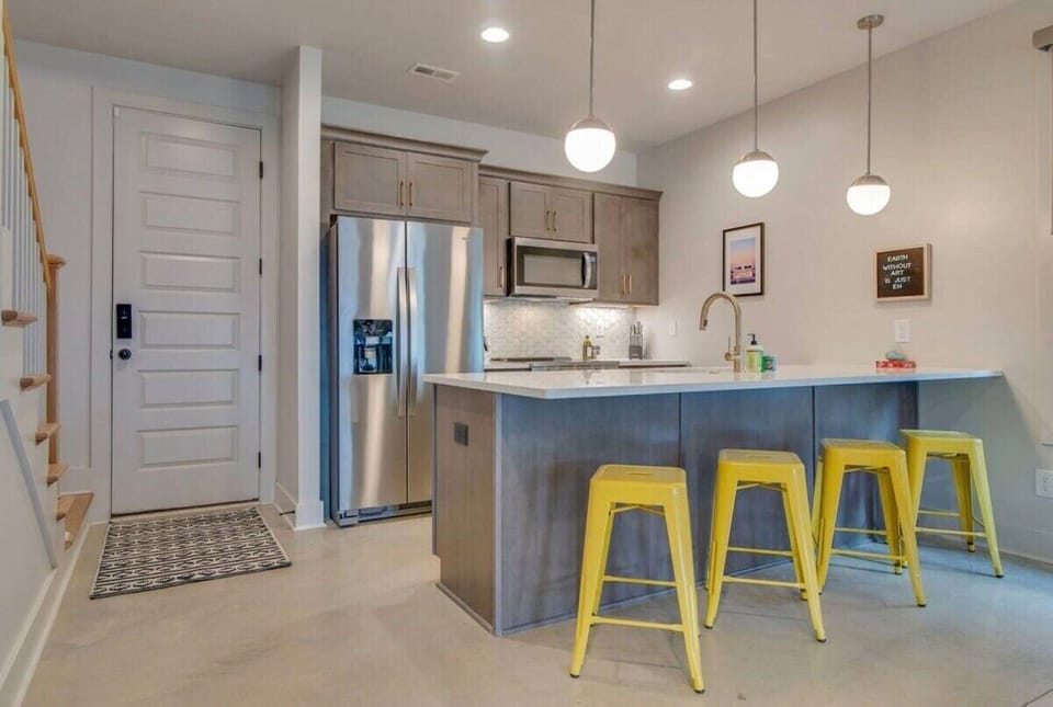 You're just steps away from an array of amazing restaurants and bars. However, if you prefer a cozy night in, our fully stocked kitchen has everything you need to create a beautiful meal for your crew.