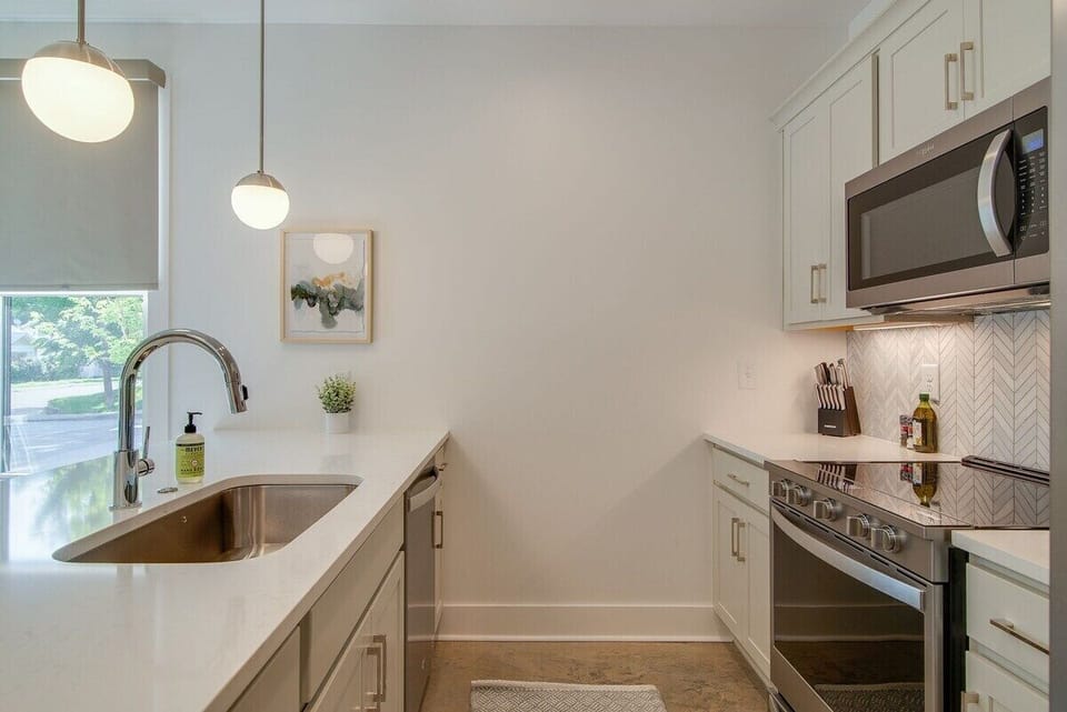 Thoughtfully designed kitchen equipped with all the essentials for your cooking needs.