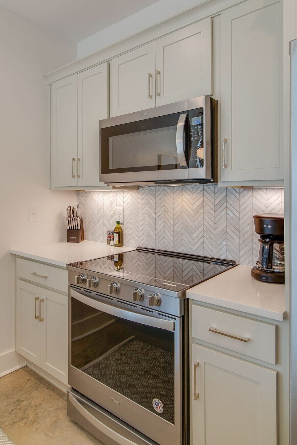 Upgraded kitchenware to make cooking a breeze.