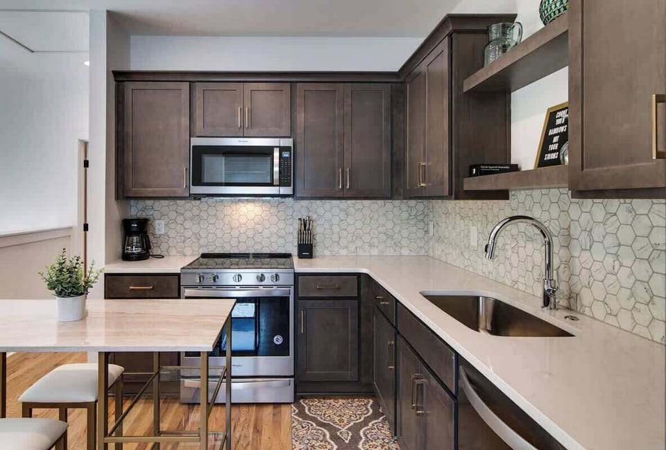 An incredible amount of counter space for all your cooking needs